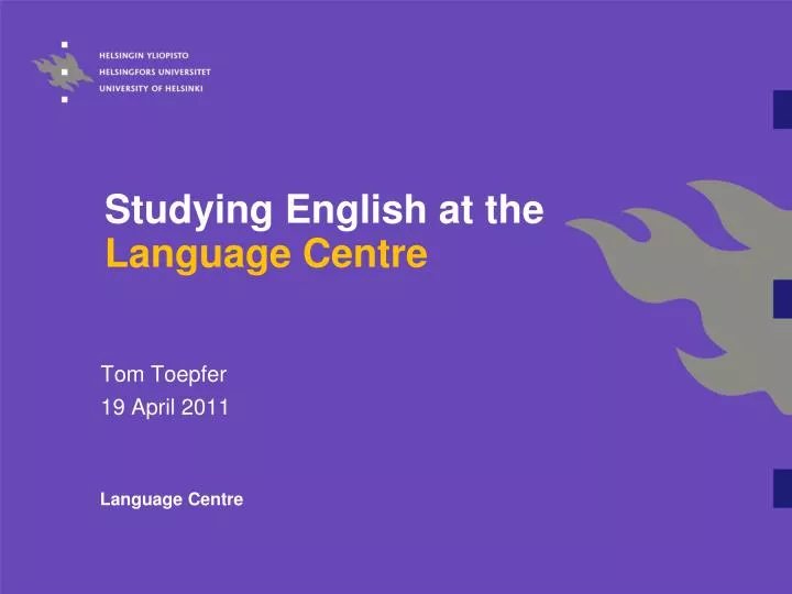 studying english at the language centre