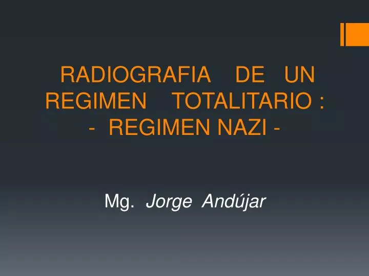 radiografia de un regimen totalitario regimen nazi