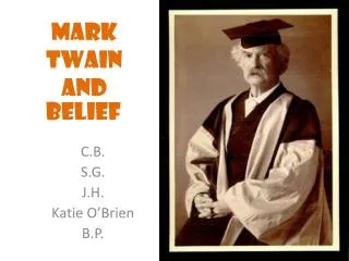Mark Twain and Belief