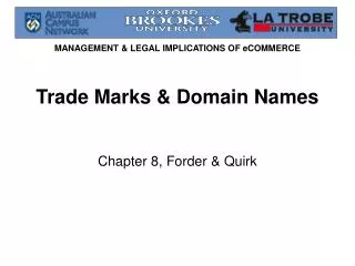 Trade Marks &amp; Domain Names