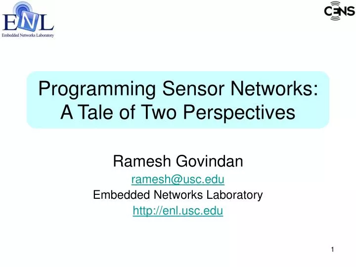 programming sensor networks a tale of two perspectives