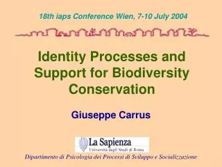 Identity Processes and Support for Biodiversity Conservation