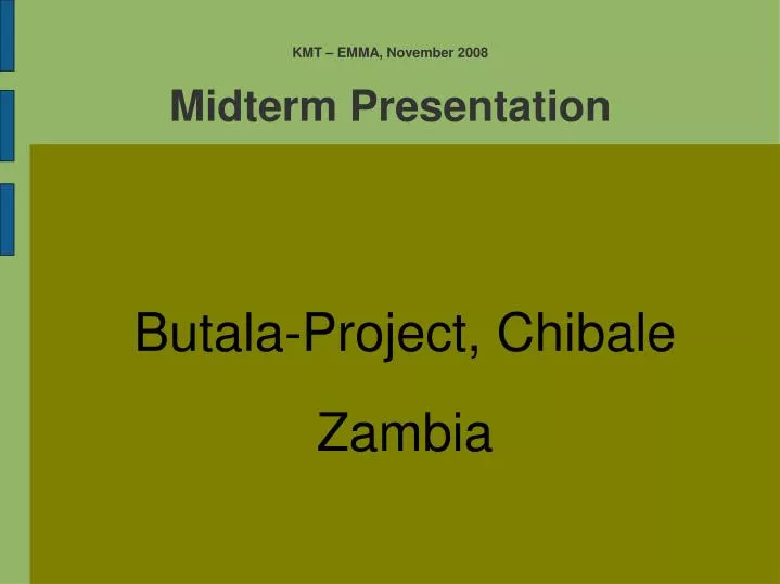 butala project chibale zambia