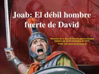 joab el d bil hombre fuerte de david