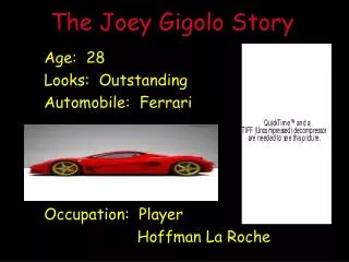 The Joey Gigolo Story