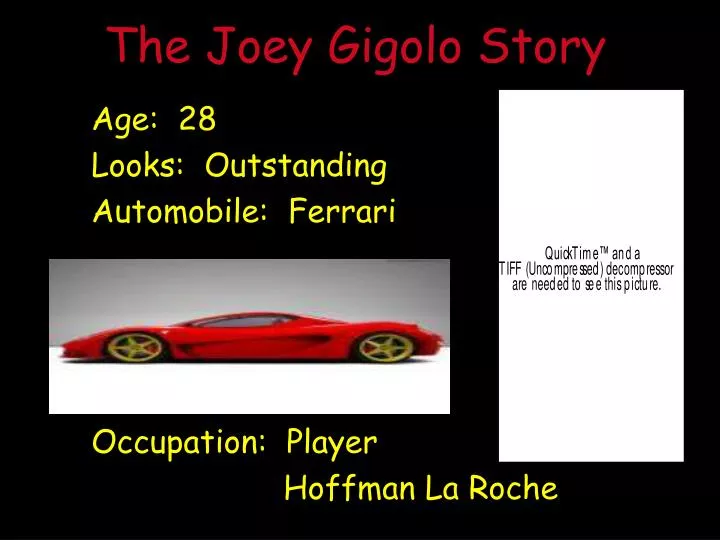 the joey gigolo story