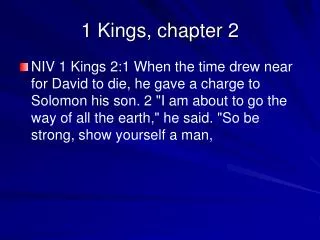 1 Kings, chapter 2