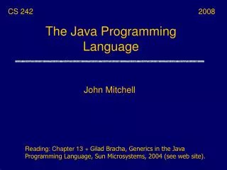 the java programming language