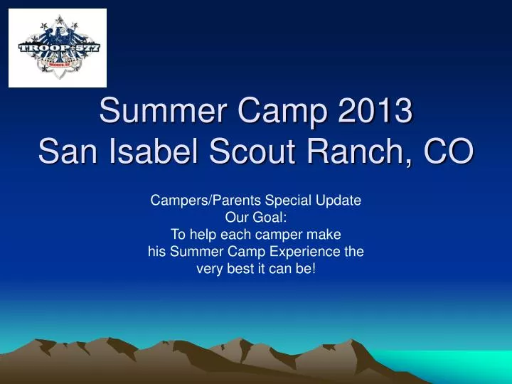 summer camp 2013 san isabel scout ranch co