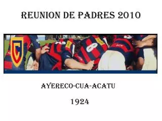 reunion de padres 2010