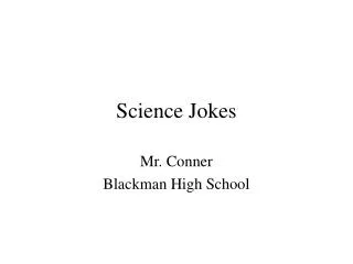 Science Jokes