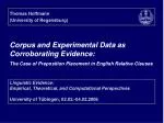 Examining Preposition Placement in English Relative Clauses through Corpus and Experimental Data - slide 1