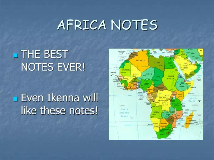 africa notes