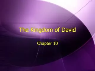 The Kingdom of David