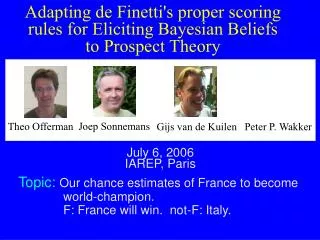 A dapting de Finetti's proper scoring rules for Eliciting Bayesian Beliefs to Prospect Theory