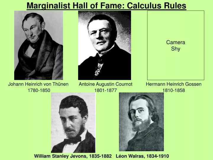 marginalist hall of fame calculus rules