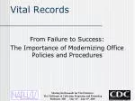 Vital Records - slide 1