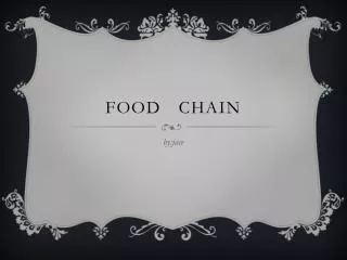 food chain