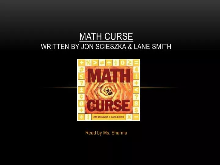 math curse written by jon scieszka lane smith