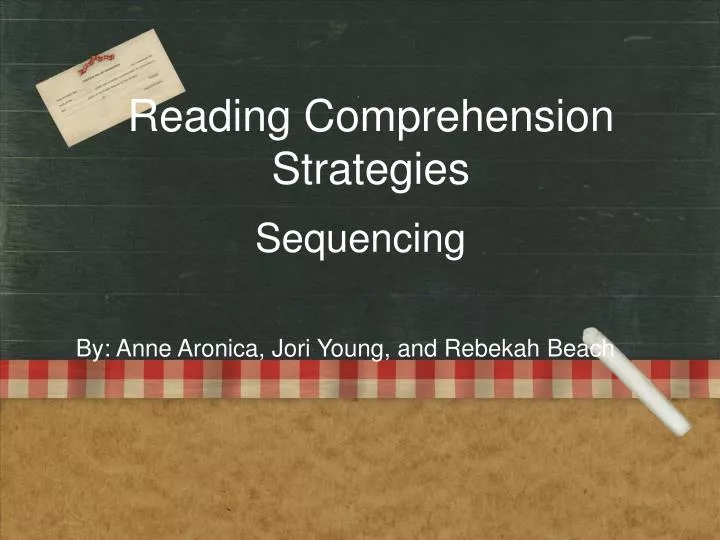 reading comprehension strategies