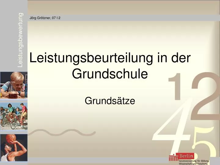 leistungsbeurteilung in der grundschule