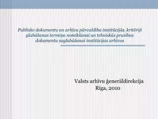 valsts arh vu ener ldirekcija r ga 2010