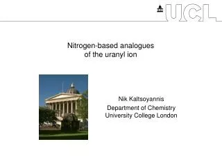 Nitrogen-based analogues of the uranyl ion