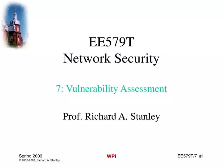 ee579t network security 7 vulnerability assessment