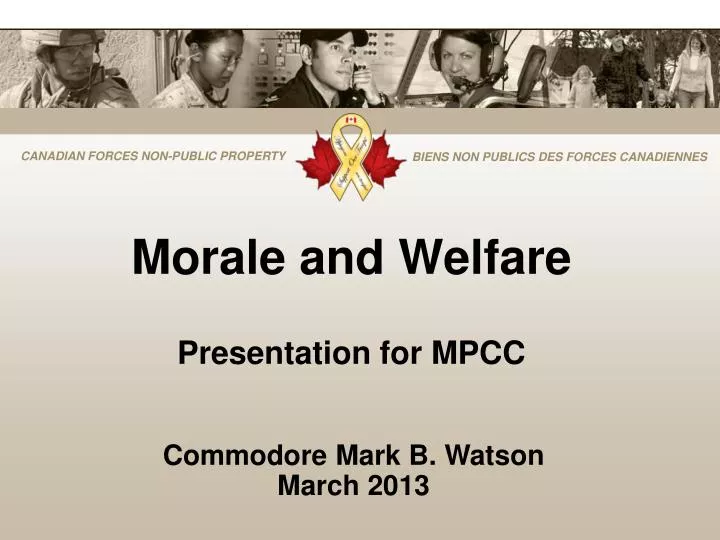 morale and welfare presentation for mpcc