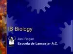 IB Biology - slide 1