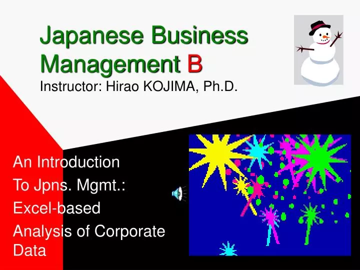 japanese business management b instructor hirao kojima ph d