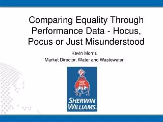 Comparing Equality Through Performance Data - Hocus, Pocus or Just Misunderstood