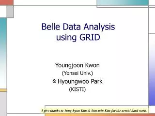 Belle Data Analysis using GRID