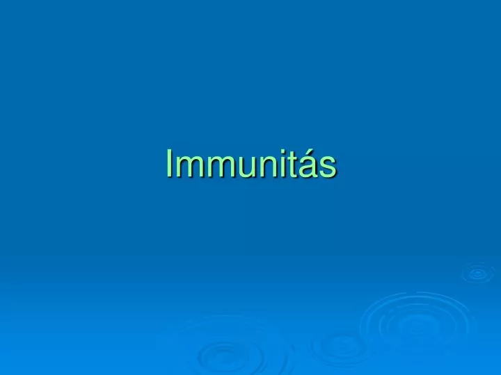 immunit s