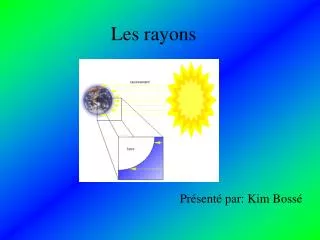 les rayons