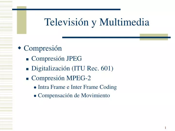 televisi n y multimedia