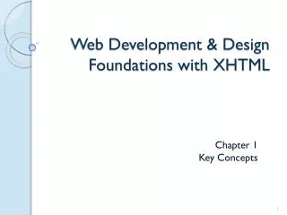 Web Development &amp; Design Foundations with XHTML