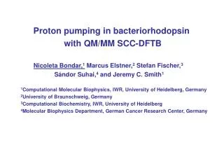 Proton pumping in bacteriorhodopsin with QM/MM SCC-DFTB