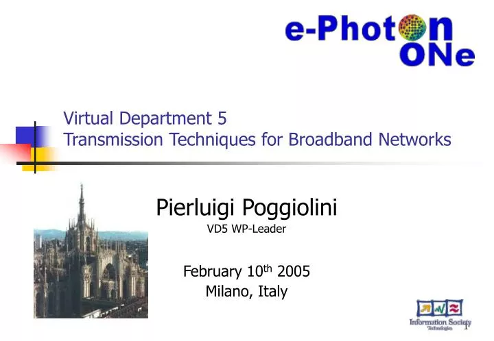 virtual department 5 transmission techniques for broadband networks