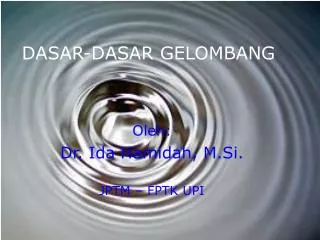 dasar dasar gelombang