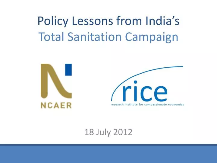 policy lessons from india s total sanitation campaign