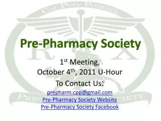 Pre-Pharmacy Society