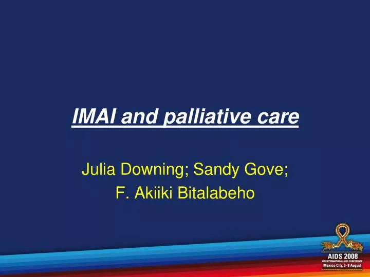 imai and palliative care