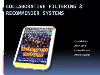 Collaborative Filtering &amp; Recommender Systems
