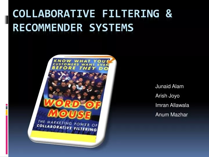collaborative filtering recommender systems