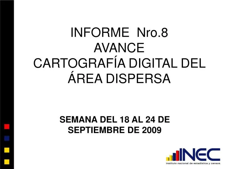informe nro 8 avance cartograf a digital del rea dispersa