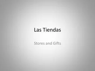 las tiendas