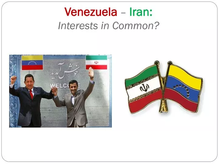 venezuela iran interests in common