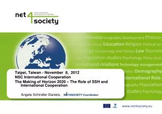 Taipei, Taiwan - November 8, 2012 NSC International Cooperation