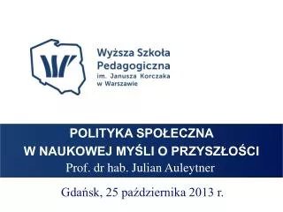 prof dr hab julian auleytner